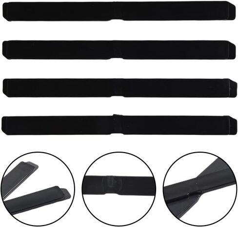 4 Piece Roof Rail Cover for Opel Astra H Black Plastic Fit Front and Rear Direct Replacement for Model 51 87 877/51 87 878 in Kuwait