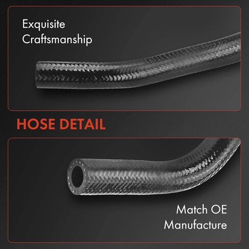 A-Premium Power Steering Return Hose Line Assembly Compatible with Hyundai Elantra 1996-1999 1.8L, Tiburon 1997-1999 1.8L, Cooler To Reservoir in Kuwait