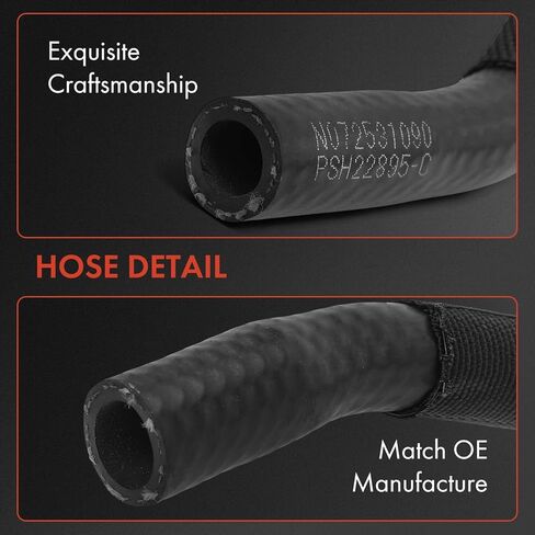 A-Premium Power Steering Hose Return Hose Line Assembly Compatible with Audi Q7 2007-2010 3.6L, Q7 2011-2015 3.0L, Gear/Rack Pinion To Reservoir in Kuwait