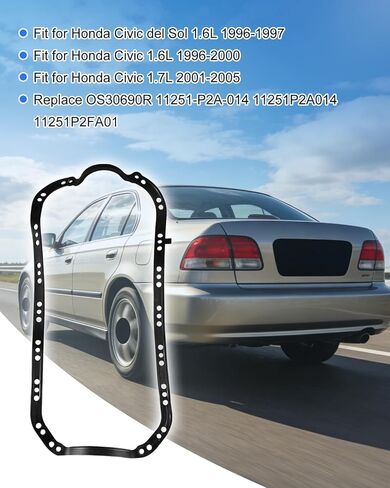 OS30690R طقم حشيات وعاء زيت المحرك استبدال 11251-P2A-014 11251P2A014 11251P2FA01، مناسب لهوندا سيفيك ديل سول 1.6L 1996-1997 1.6L 1996-2000 1.7L 2001-2005 in Kuwait