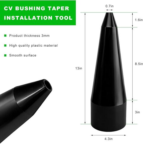 CV Boot Installation Cone Tool, Smooth Stretch Auto Axle Boot Installer with Large Opening OD 4.3", Professional Car CV Boots Expander Tool for Quick & Accurate Installation in Kuwait