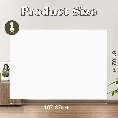 1PCS 107.8 * 61 inch Quilt Design Wall Large Quilt Wall Fabric with Edge Banding for Quilting Sewing Supplies Craft Display,White in Kuwait