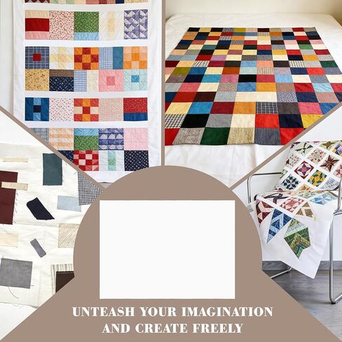 1PCS 107.8 * 61 inch Quilt Design Wall Large Quilt Wall Fabric with Edge Banding for Quilting Sewing Supplies Craft Display,White in Kuwait