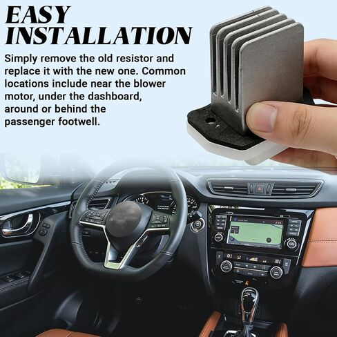 27761-4BA0A Blower Motor Resistor for Nissan & Infiniti, HVAC Blower Control Module Compatible with Nissan Rogue Pathfinder Sentra Maxima Titan NV1500 NV2500 NV3500 G20 I30 JX35 Q45 QX4 QX60 in Kuwait