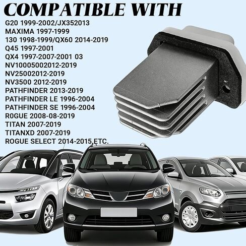 27761-4BA0A Blower Motor Resistor for Nissan & Infiniti, HVAC Blower Control Module Compatible with Nissan Rogue Pathfinder Sentra Maxima Titan NV1500 NV2500 NV3500 G20 I30 JX35 Q45 QX4 QX60 in Kuwait