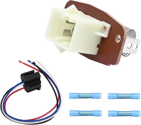 HVAC Blower Motor Resistor with Wire Harness Compatible with Ford F250 350 Super Duty 1999-2007 E-150 250 350 450 1997-2014 Excursion 2000-2005 Econoline 1999-2014 Relpace 4C2Z19A706AA in Kuwait