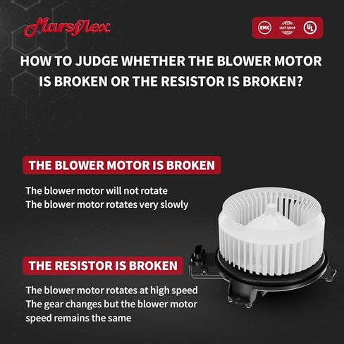 Marsflex Front Blower Motor 700230 for 2006-2018 Toyota Scion Pontiac Corolla Matrix RAV4 tC xB Vibe 2007 2008 2009 2010 2011 2012 2014 2015 Automotive Replacement Blower Motor Fan OE: ‎87103-02200 in Kuwait