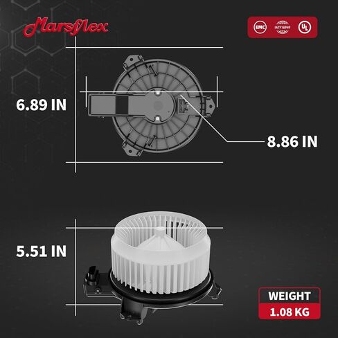 Marsflex Front Blower Motor 700230 for 2006-2018 Toyota Scion Pontiac Corolla Matrix RAV4 tC xB Vibe 2007 2008 2009 2010 2011 2012 2014 2015 Automotive Replacement Blower Motor Fan OE: ‎87103-02200 in Kuwait