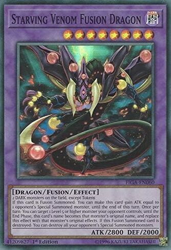 Yu-Gi-Oh! - Starving Venom Fusion Dragon - FIGA-EN060 - Super Rare - 1st Edition - Fists of The Gadgets in Kuwait