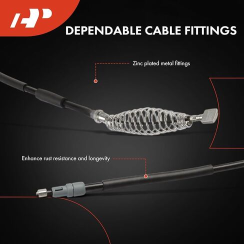 A-Premium Rear Passenger Side Parking Brake Cable Assembly Compatible with Ford Models: F-250 F-350 Super Duty 2011-2016, F-450 Super Duty 2011-2014/2016, E-350 Super Duty 2015 in Kuwait