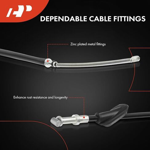 A-Premium 2-PC Set Rear Driver and Passenger Side Parking Brake Cable Assembly Compatible with Subaru Models - Impreza 2005-2007 in Kuwait