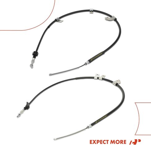 A-Premium 2-PC Set Rear Driver and Passenger Side Parking Brake Cable Assembly Compatible with Subaru Models - Impreza 2005-2007 in Kuwait