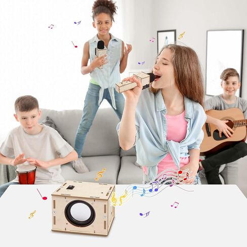 Stem Projects Karaoke Machine Toys for Boys Age 8-12 12-14 Science Kit Building Own Bluetooth Speaker & Microphone DIY Electronics Kit for Kids Kid 9-12 Boy Toys Birthday Gift 8 9 10 11 13 Teen Girl in Kuwait