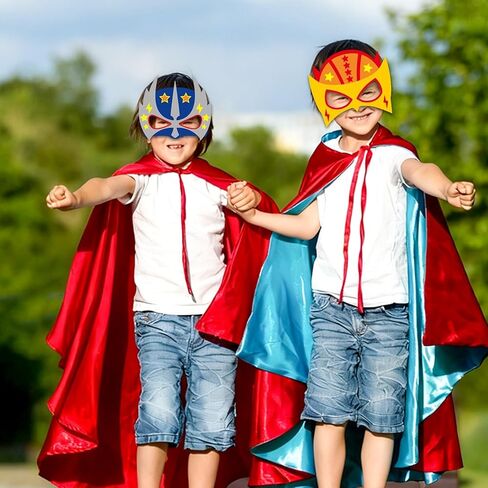 36 Packs Hero Theme Mask Craft Kits Hero Mask Your Own Super Theme Masks Funny DIY Paper Masks Art Craft Colored Paper Helmet Super Party Gifts for Kids for Home Classroom Game Activities Party Favors in Kuwait