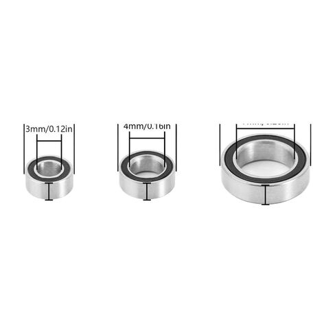 24PCS Sealed Steel Bearing Kit Compatible with 1/24 RC Crawler FMS in Kuwait