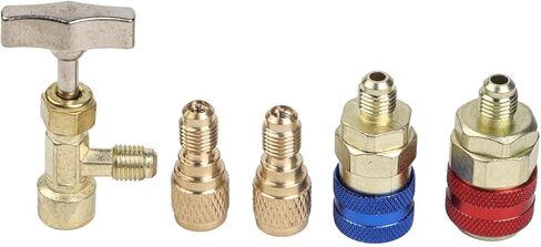 Air Conditioning Diagnostic Manifold Gauge Set with Dual Meters and 3 Color Hoses for R410A R404A R134A R32 in Kuwait