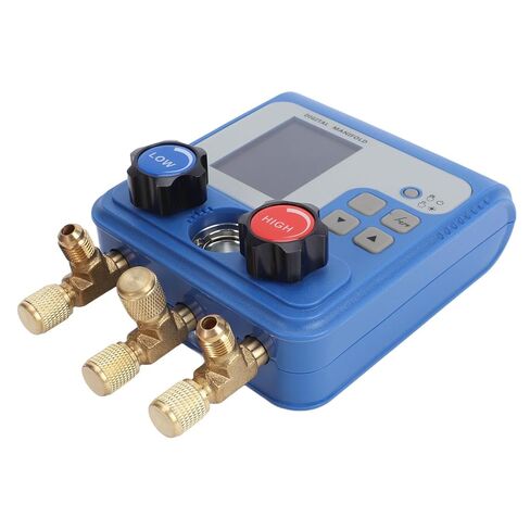 Greensen Digital Manifold 3 Port HVAC Dual with Color LED Screen for HVAC Automotive AC Systems R134a R410A R1234yf in Kuwait