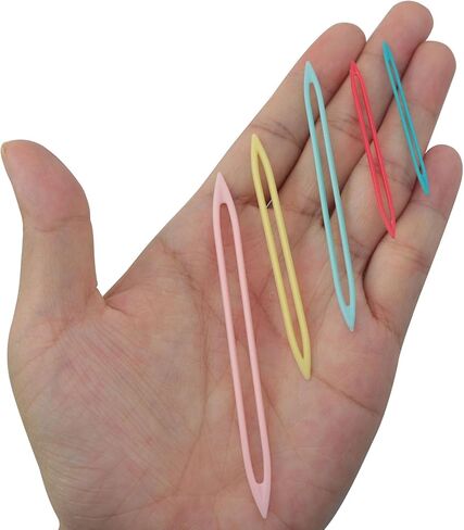 XGNG 3 Packs 15 PCS Plastic Fish Shaped Thick Yarn Needles Large Eye Finishing Yarn Needles Knitting and Crocheting Tools for Making Sweaters Doll Clothes in Kuwait