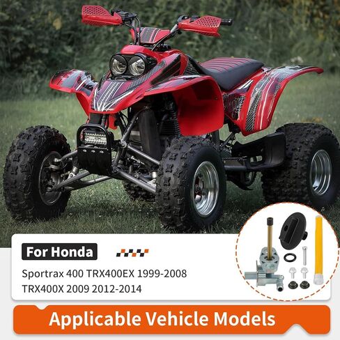 خزان الوقود بيتكوك مع مجموعة مقبض رافعة لهوندا سبورتراكس 400 TRX400EX 1999-2008 TRX400X 2009 2012-2014 16950-HN1-003 in Kuwait