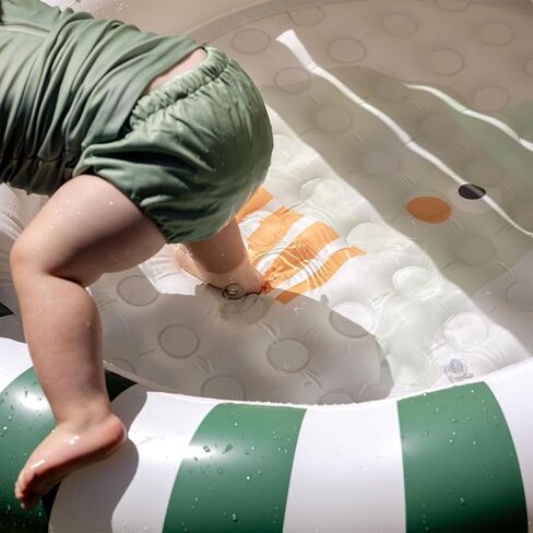 Sunnylife Kids Inflatable Pool, Eli The Elephant, Green, 47.24x41.73x26.77 in, PVC, 100L Capacity in Kuwait