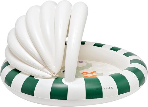 Sunnylife Kids Inflatable Pool, Eli The Elephant, Green, 47.24x41.73x26.77 in, PVC, 100L Capacity in Kuwait