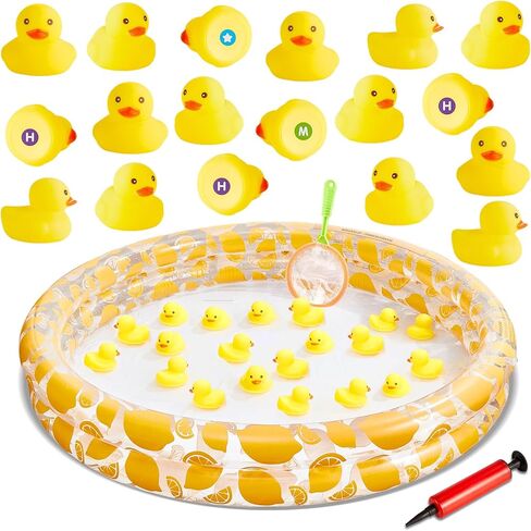 gisgfim Duck Letter Number Matching Game العودة إلى المدرسة لـ 20 بطة بلاستيكية الصيف بركة بركة لعبة متعة ألعاب الذاكرة المياه في الهواء الطلق لحفلة عيد ميلاد نشاط الكرنفال in Kuwait