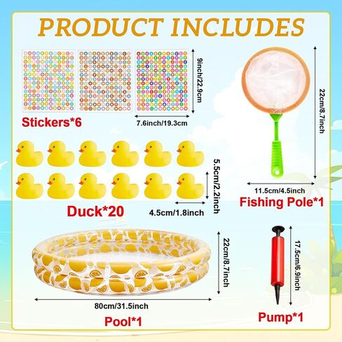 gisgfim Duck Letter Number Matching Game العودة إلى المدرسة لـ 20 بطة بلاستيكية الصيف بركة بركة لعبة متعة ألعاب الذاكرة المياه في الهواء الطلق لحفلة عيد ميلاد نشاط الكرنفال in Kuwait