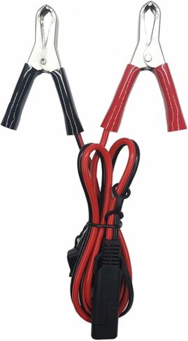 SAE إلى Aligater Clips 2FT شاحن بطارية المشبك تمديد كابل 12V-24V سلك قطع سريع 15A مشبك التمساح لمضخة دراجة نارية بطارية السيارة الألواح الشمسية مع فتيل 15A إضافي in Kuwait