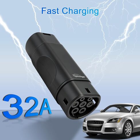 GBT إلى TYPE2 محول التيار المتناوب 32A 3 المرحلة مركبة كهربية محول الشحن GB/T إلى IEC62196 EV محول الشحن in Kuwait