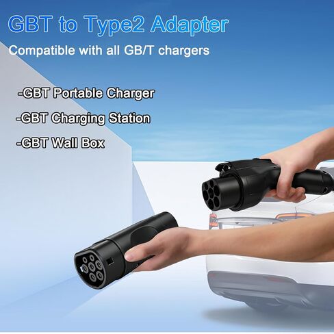 GBT إلى TYPE2 محول التيار المتناوب 32A 3 المرحلة مركبة كهربية محول الشحن GB/T إلى IEC62196 EV محول الشحن in Kuwait