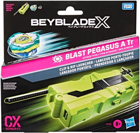 Beyblade X Blast Pegasus A Tr Clip & Rip Launcher with Takara Tomy Attack Type Top Right-Spinning Top, Battling Tops Game Toys, Ages 8+ in Kuwait