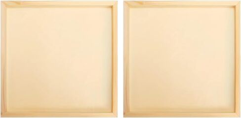 2 قطعة 12x12 بوصة لوح خشبي مربع لوح خشبي إطار الصورة الطين الإبداعية DIY بها بنفسك إطار الصورة الطين اليدوية المجلس in Kuwait