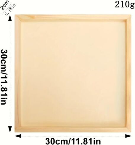 2 قطعة 12x12 بوصة لوح خشبي مربع لوح خشبي إطار الصورة الطين الإبداعية DIY بها بنفسك إطار الصورة الطين اليدوية المجلس in Kuwait