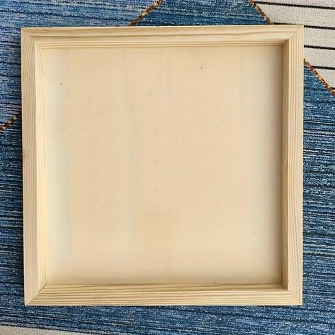 2 قطعة 12x12 بوصة لوح خشبي مربع لوح خشبي إطار الصورة الطين الإبداعية DIY بها بنفسك إطار الصورة الطين اليدوية المجلس in Kuwait