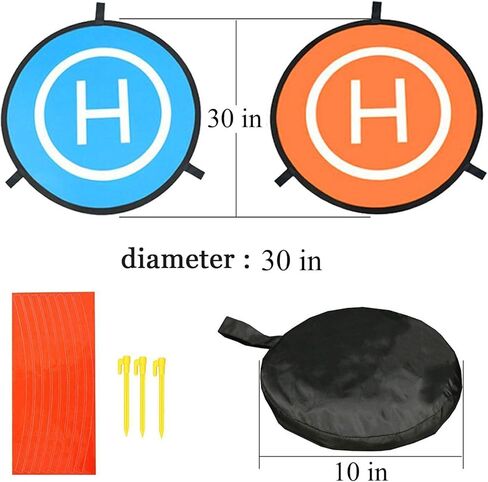 Drone Landing Pad, 30"/75cm Waterproof Portable Foldable Helipad Helicopter Landig Mat for DJI Mavic Pro Phantom 2/3/4/ Pro, RC Drones Helicopter, Mavic Pro, Karma drone, DJI Mavic Air, Inspire and Mo in Kuwait
