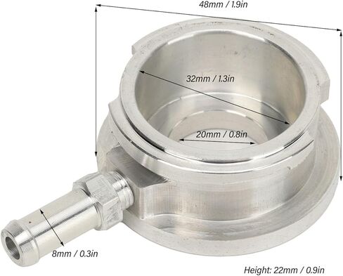 Aluminum Alloy Radiator Filling Neck with 1.1 Bar Cap Easy Adding Refrigerant for Vehicle Modification in Kuwait