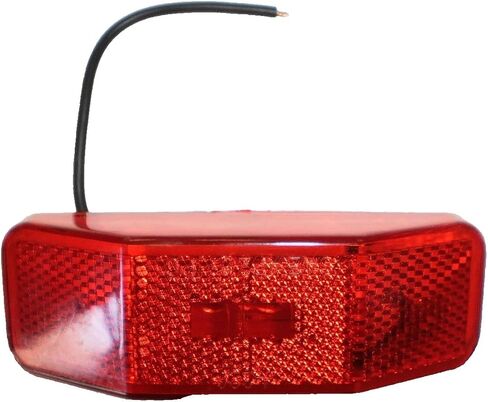 ضوء علامة بديل LED 99 أحمر - 2 مصابيح LED عالية الطاقة، نمط مسمار مركزي 3 بوصات - للمركبات الترفيهية والمقطورة والشاحنة - استبدال مباشر للمتوهجة رقم 225 - عمر طويل، سحب منخفض (فردي) ﻿ in Kuwait