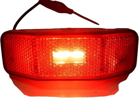 ضوء علامة بديل LED 99 أحمر - 2 مصابيح LED عالية الطاقة، نمط مسمار مركزي 3 بوصات - للمركبات الترفيهية والمقطورة والشاحنة - استبدال مباشر للمتوهجة رقم 225 - عمر طويل، سحب منخفض (فردي) ﻿ in Kuwait
