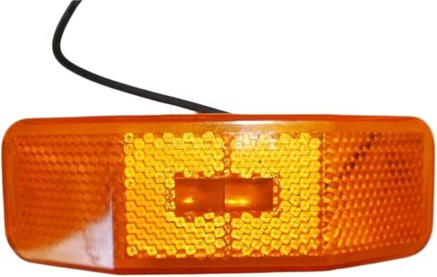 Amber LED Marker Light – 99 Replacement – 4", 2 LED – Sealed Surface Mount for Truck, Trailer, RV – 3" Center Bolt Pattern – Low Draw, Long Life (Single) in Kuwait