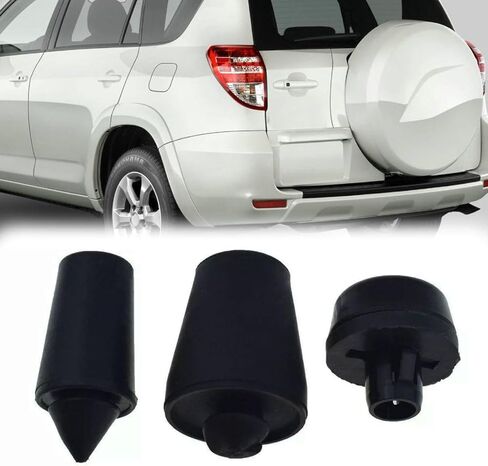 3 قطعة متوافقة مع تويوتا لـ RAV4 2009-2012 كتلة التخميد الخلفية الباب الخلفي عازلة مطاطية تحل محل 90541-09108,67282-0R020,67293-0R020 in Kuwait
