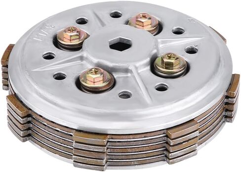 Aramox Motorcycle Clutch Plate, Motorcycle Clutch Disc Pressure Plate Assembly Parts Replacement for YBR125 YBR 125 in Kuwait