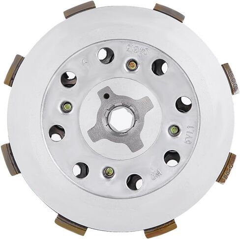 Aramox Motorcycle Clutch Plate, Motorcycle Clutch Disc Pressure Plate Assembly Parts Replacement for YBR125 YBR 125 in Kuwait