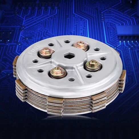 Aramox Motorcycle Clutch Plate, Motorcycle Clutch Disc Pressure Plate Assembly Parts Replacement for YBR125 YBR 125 in Kuwait