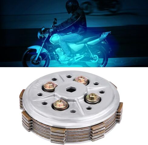 Aramox Motorcycle Clutch Plate, Motorcycle Clutch Disc Pressure Plate Assembly Parts Replacement for YBR125 YBR 125 in Kuwait