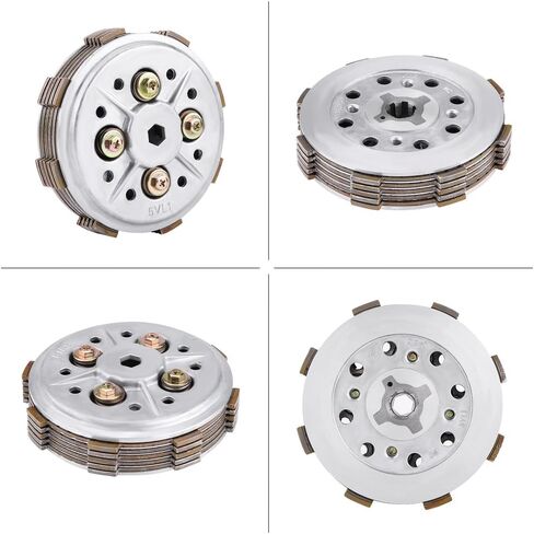 Aramox Motorcycle Clutch Plate, Motorcycle Clutch Disc Pressure Plate Assembly Parts Replacement for YBR125 YBR 125 in Kuwait