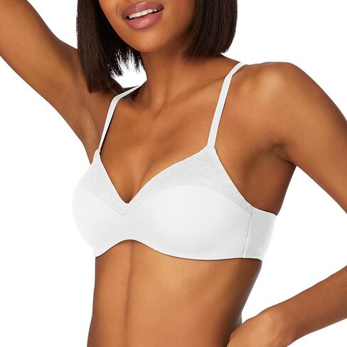 حمالة صدر Maidenform Pure Comfort اللاسلكية، حمالة صدر Demi مع ظهر Racerback ورفع خفيف، حمالة صدر خالية من الأسلاك لتوفير الراحة اليومية in Saudi Arabia