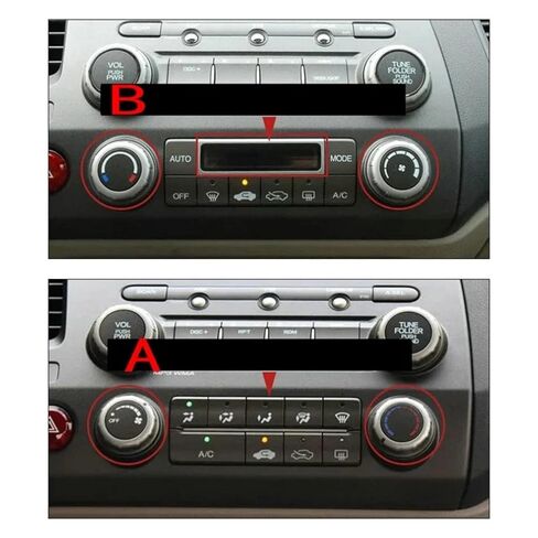 Car Air Conditioning Button 2PCS Car Air Conditioner Temperature Control A/C Panel Switch Button Cover Trim Knob Fit for Honda Fit for Civic 2006-2011 Functional(2PCS A) in Kuwait
