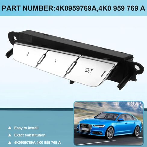 Power Seat Switch for Audi A6 C8 A7 2019-2024, Seat Memory Adjustment Button Switch 4K0959769A/4K0 959 769 A in Kuwait