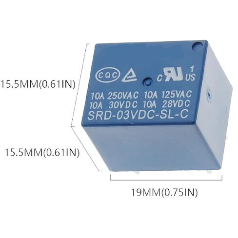 مرحل SRD-05VDC-SL-C SRD-24VDC-SL-C SRD-12VDC-SL-C SRD-12VDC-SL-A 3V 5V 12V 24V 48V 10A 250VAC 5PIN 4PIN مرحلات التتابع (SRD-24VDC-SL-A 4PIN) in Kuwait
