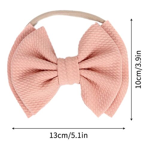 Mwfus Nylon Headbands Hairbands, Baby Girls Hair Bow Elastics Child Hairbands Hair Accessories for Baby Girls Newborn Infant Toddlers Kids in Saudi Arabia